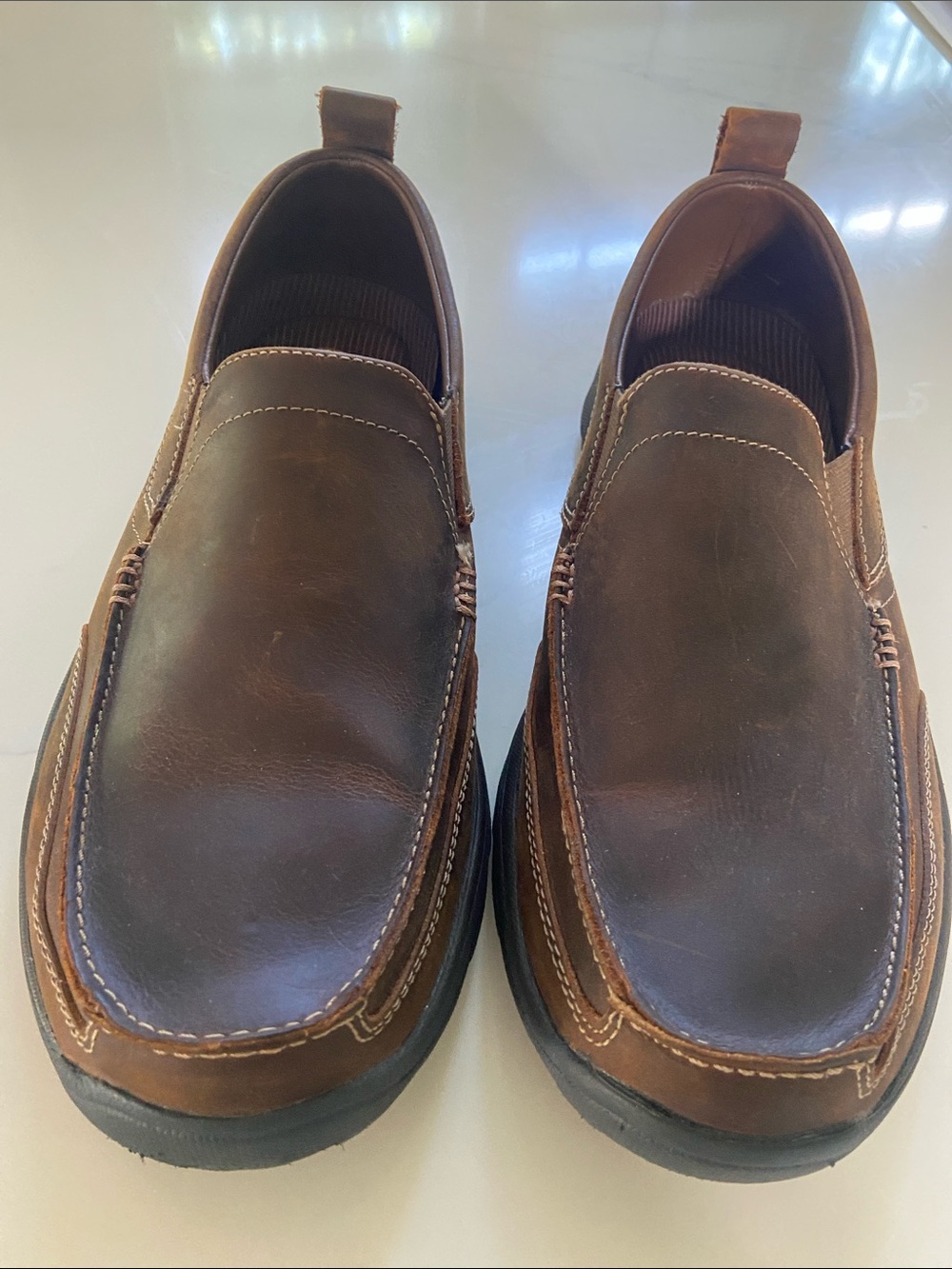 Skechers Men's Brown Slip-On Casual Loafers.. new.. never worn